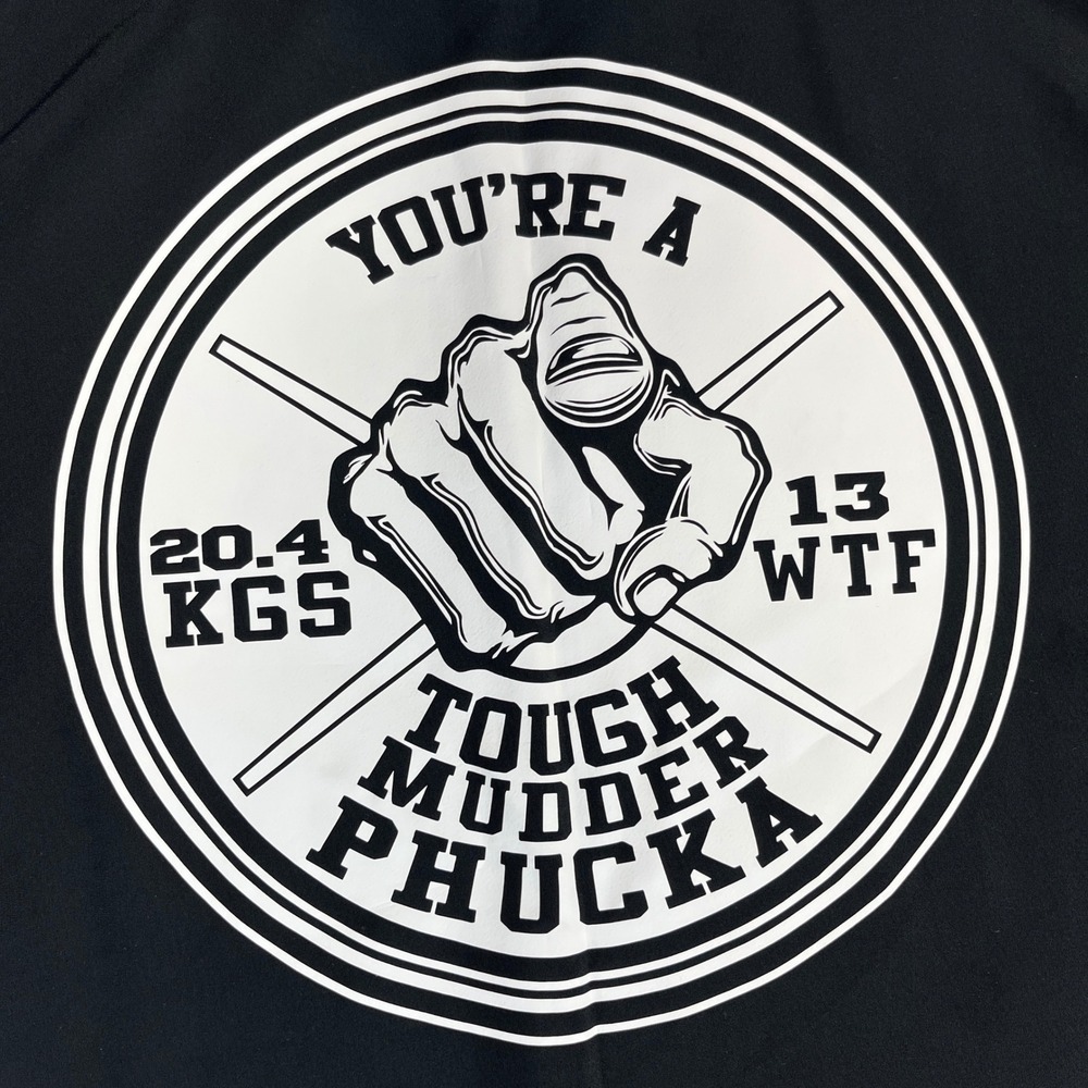 A4 UFC Gym Tough Mudder‎ Phucka men (XL) Graphic T-Shirt Athletic Training Black